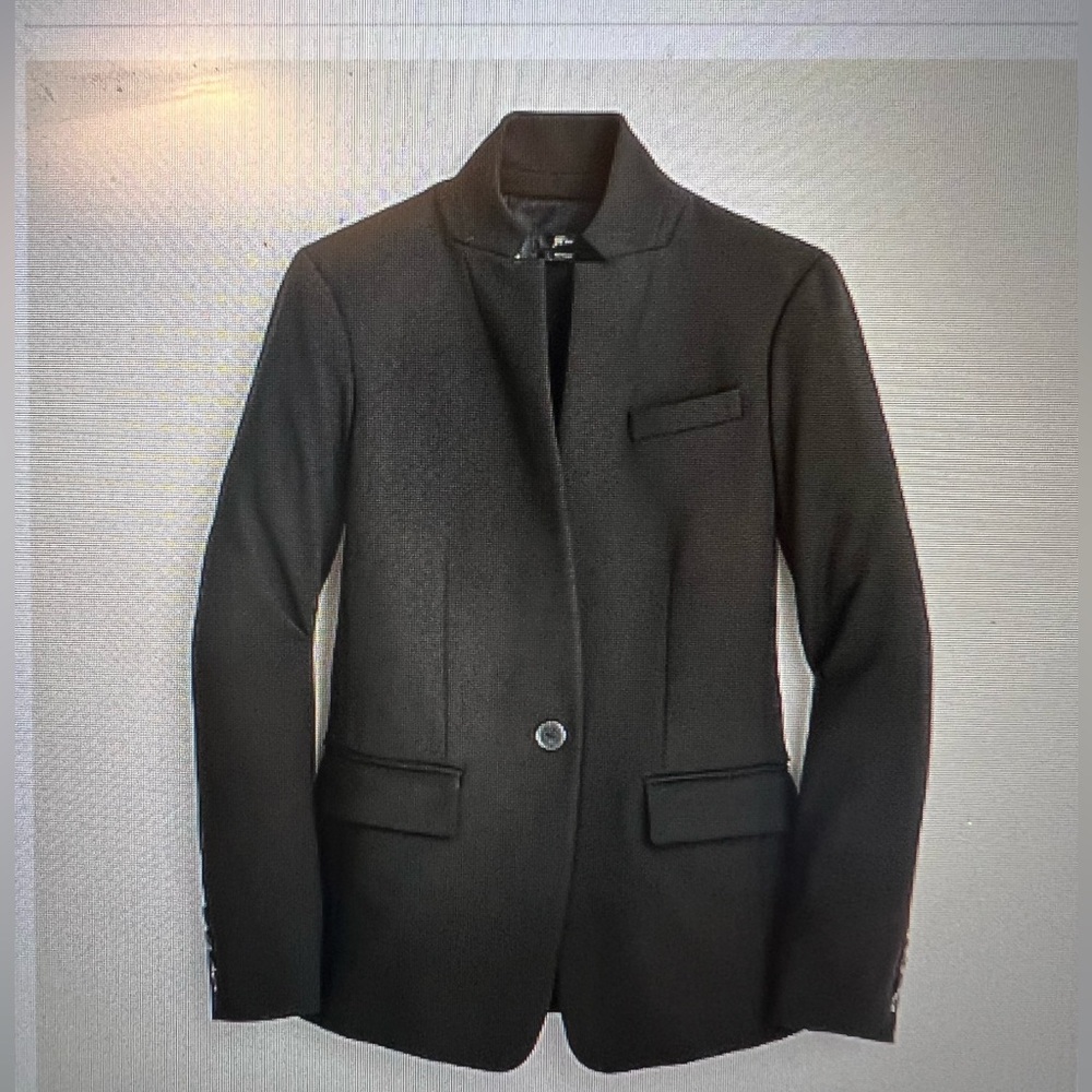 Black J. Crew Regent blazer in four-season stretch sz.22 new with tags